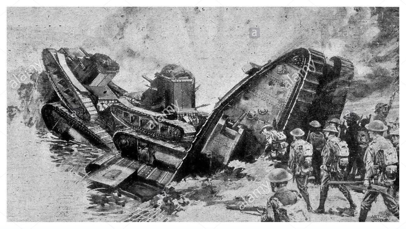 https://c8.alamy.com/comp/CCA8J3/1918-british-tank-september-27th-canal-du-nord-france-bridge-for-infantry-CCA8J3.jpg