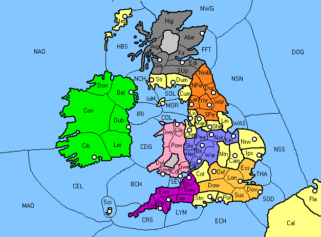 Heptarchy map