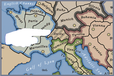 A closer map of Switzerland was supposed to appear here . . .